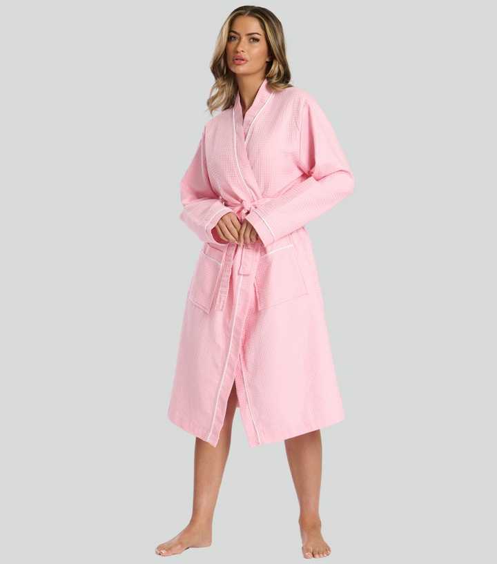 Loungeable Pink Waffle Robe