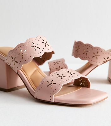 靴 Jungle Cat llic pink mules Georgette Leather Mules - GEORGETTE / 325 305 - GEORGETTE