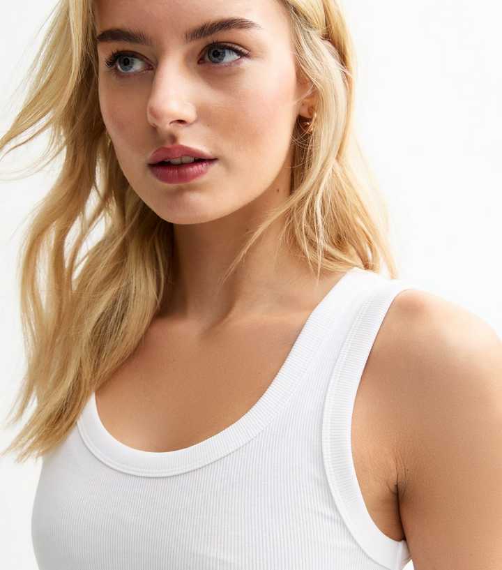 Scoop Neck New Look Ribbed Vest New Look Ladies Vest Tops Spring