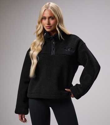 Gym King Black Fleece Quarter Zip Sweatshirt