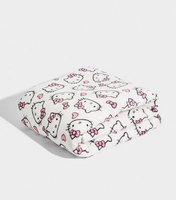 Skinnydip White Hello Kitty Blanket New Look