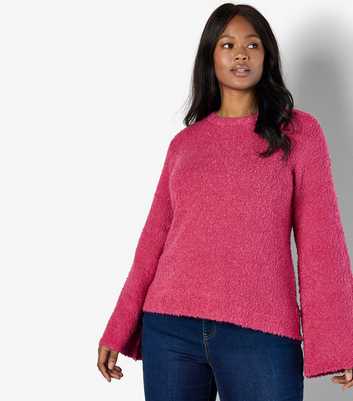 Apricot Curves Boucle Bell Sleeve Jumper