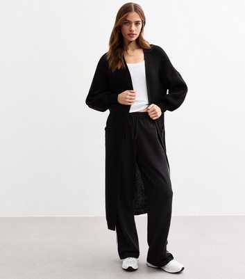 Gini London Black Longline Cardigan