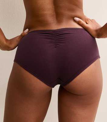 Brown Jersey Brief Shorts