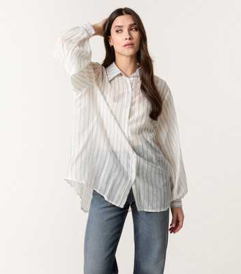 Blue Vanilla White Striped Shirt