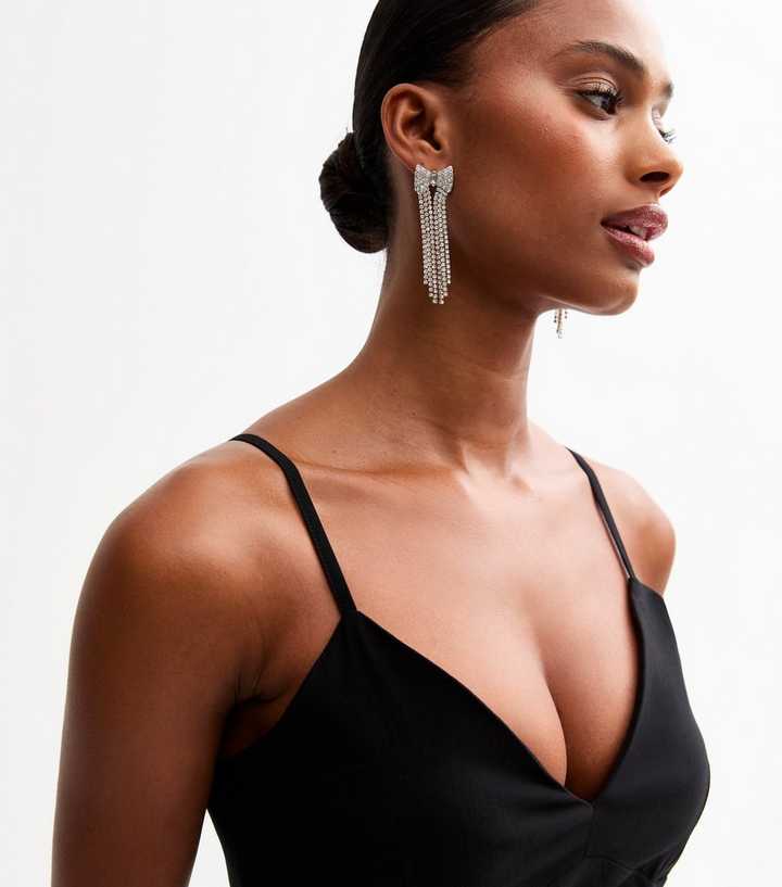 princess polly baby blue dress Strapless A-Line Black Cocktail Dress