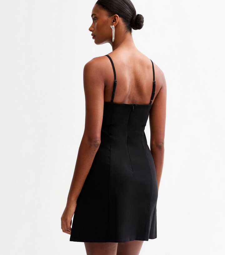 princess polly baby blue dress Black Strappy A-Line Mini Dress