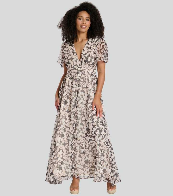 South Beach Multicoloured Chiffon Midi Dress