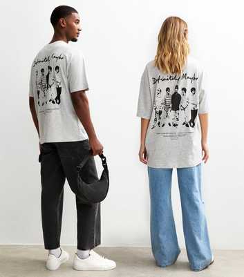 Only & Sons Unisex Light Grey Oasis Print T-Shirt