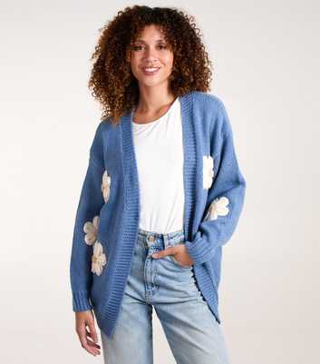 Blue Vanilla Daisy Embroidered Cardigan