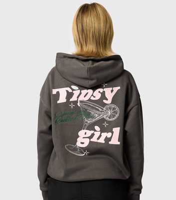 Skinnydip Charcoal Tipsy Girl Hoodie 