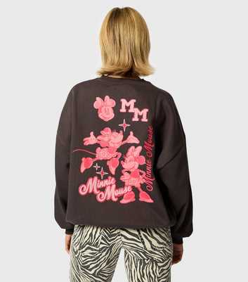 Skinnydip Black Disney Textured Minnie Mouse Sweatshirt 