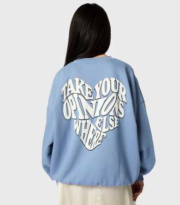 Skinnydip Blue Take Your Opinions Elsewhere Sweatshirt 