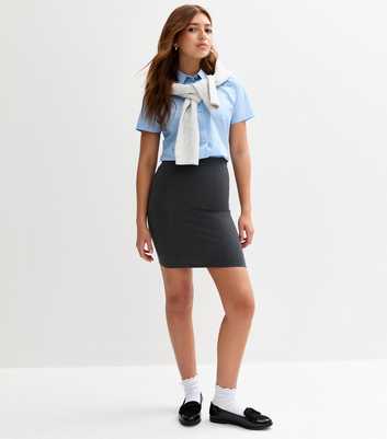 Girls Grey Tube School Skirt