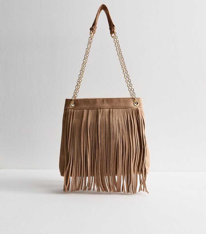Rosae Bag – Fringe-Trimmed Suede Elegance main image 1