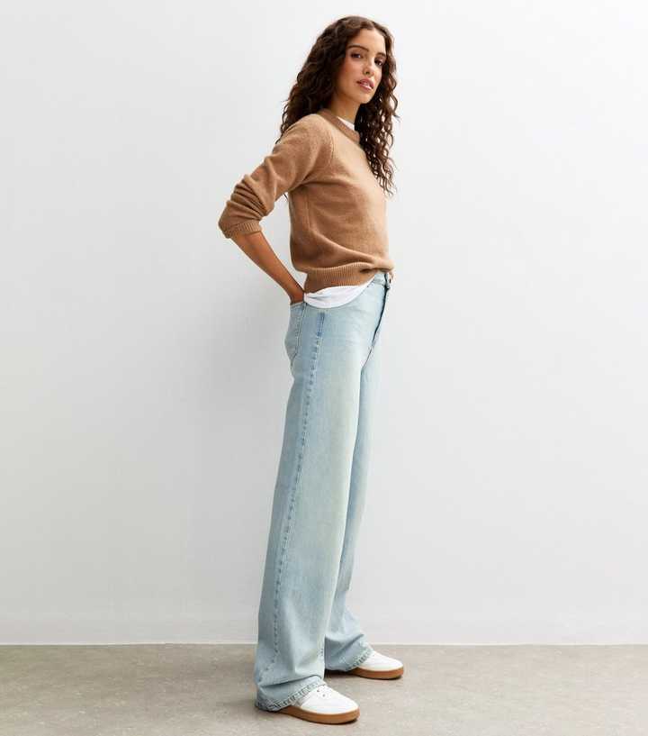 Tall Light Blue Adalae High Waist Wide Leg Jeans