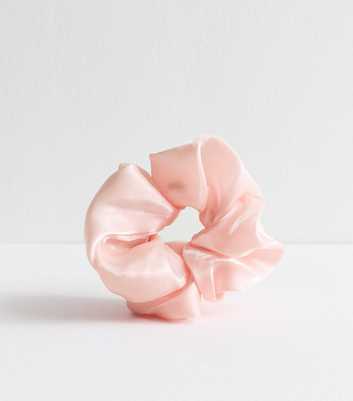 Pink Organza Scrunchie