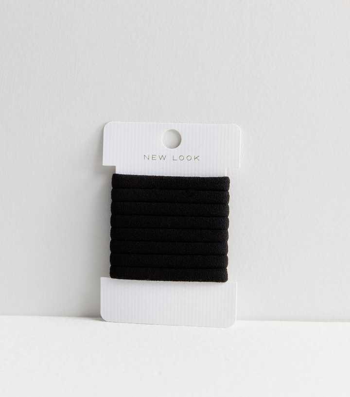Pack of 8 Black Hair Bands