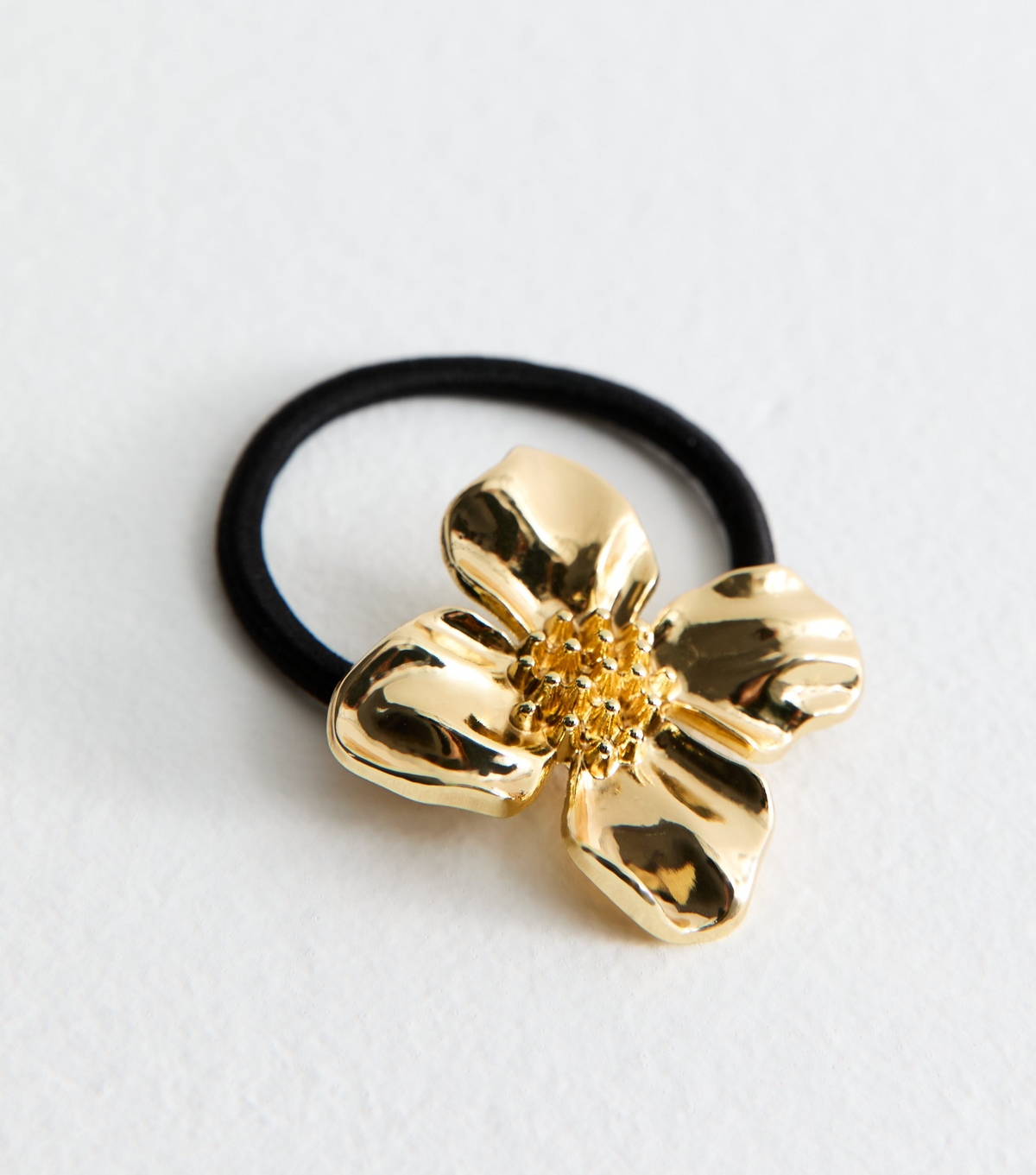 Black Flower Applique Hair Band New Look