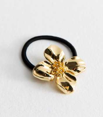 Black Flower Applique Hair Band