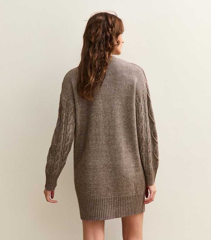 self portrait cream knit mini dress White Knit Peplum Mini Dress – self-portrait-US main image 0