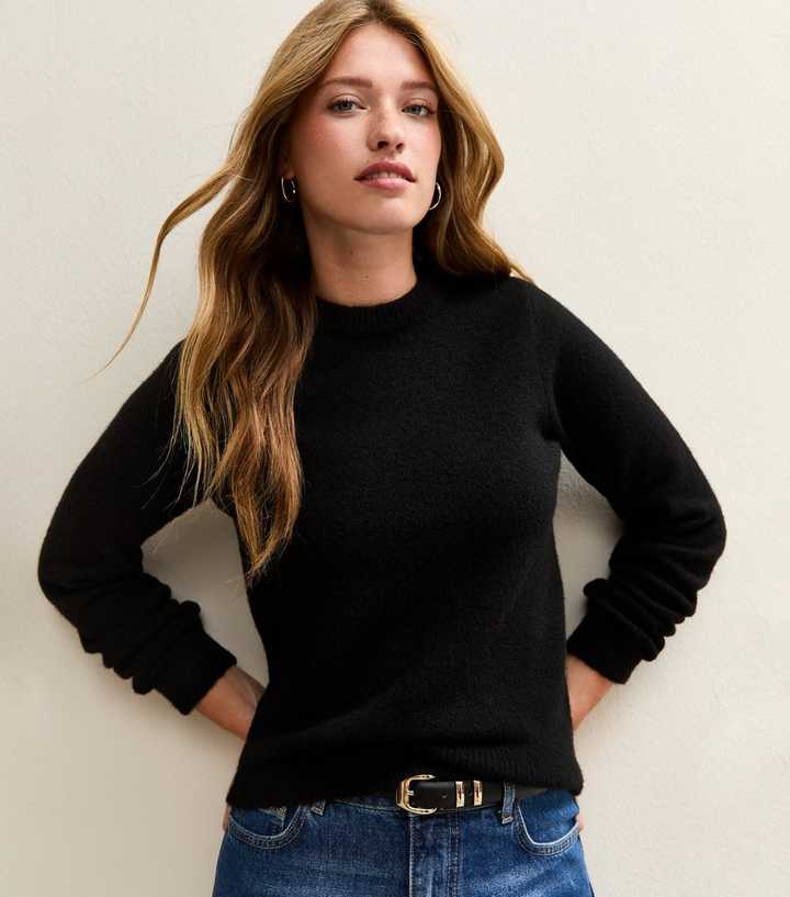 Black Crew Neck Jumper