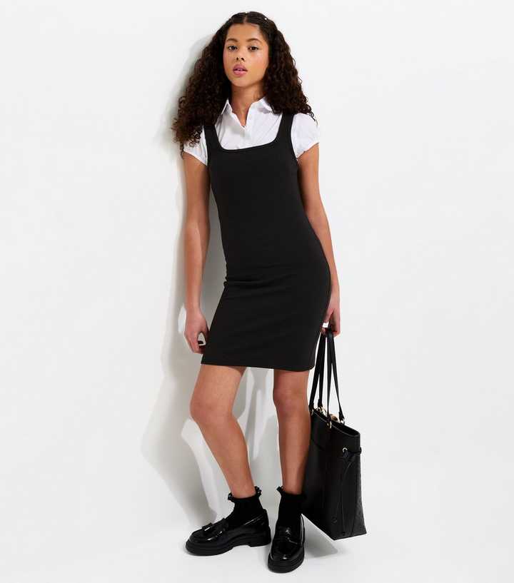 jersey pinafore dress Girls Next Black Jersey Stretch Pinafore School Dress (3-14yrs) 10 Years