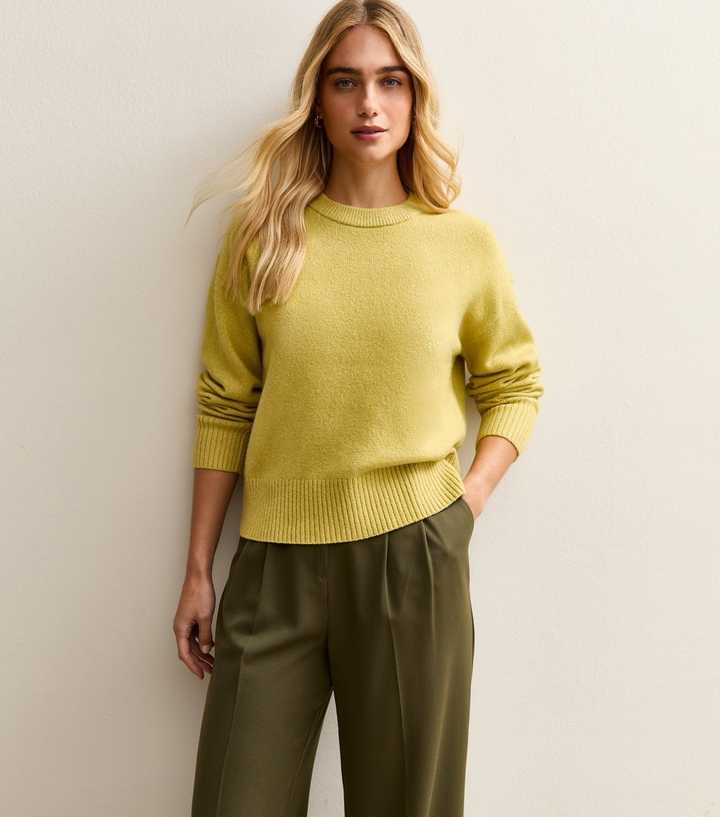 Bright Green Crew Neck Jumper