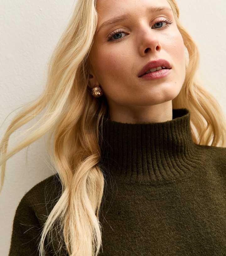 Dark Khaki Oversized High Jumper
