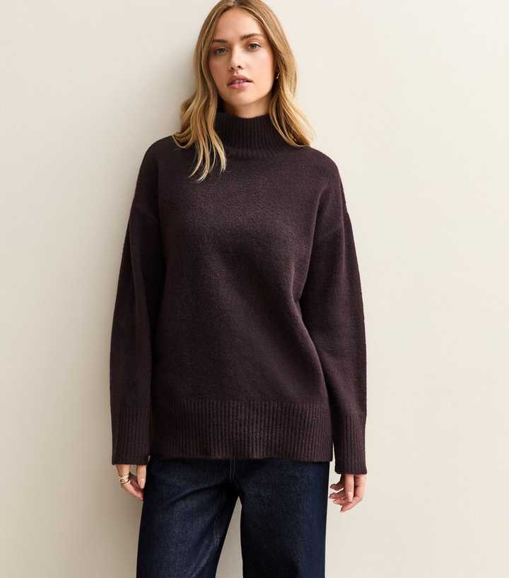 Dark Purple Oversized High Jumper
