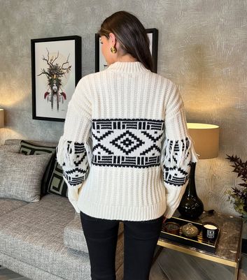 トップス HYKE WAFFLE KNIT SWEATER TOP WITH FRINGE HYKE(ハイク)】 WAFFLE KNIT SWEATER TOP WITH FRINGE｜PARIGOT ONLINE