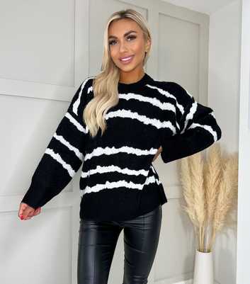 AX Paris Black Striped Jumper