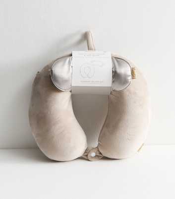 Danielle Creations Mink Travel Pillow and Sleep Mask Set