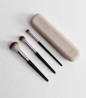Danielle Creations Brown Make Up Brushes and Case Set