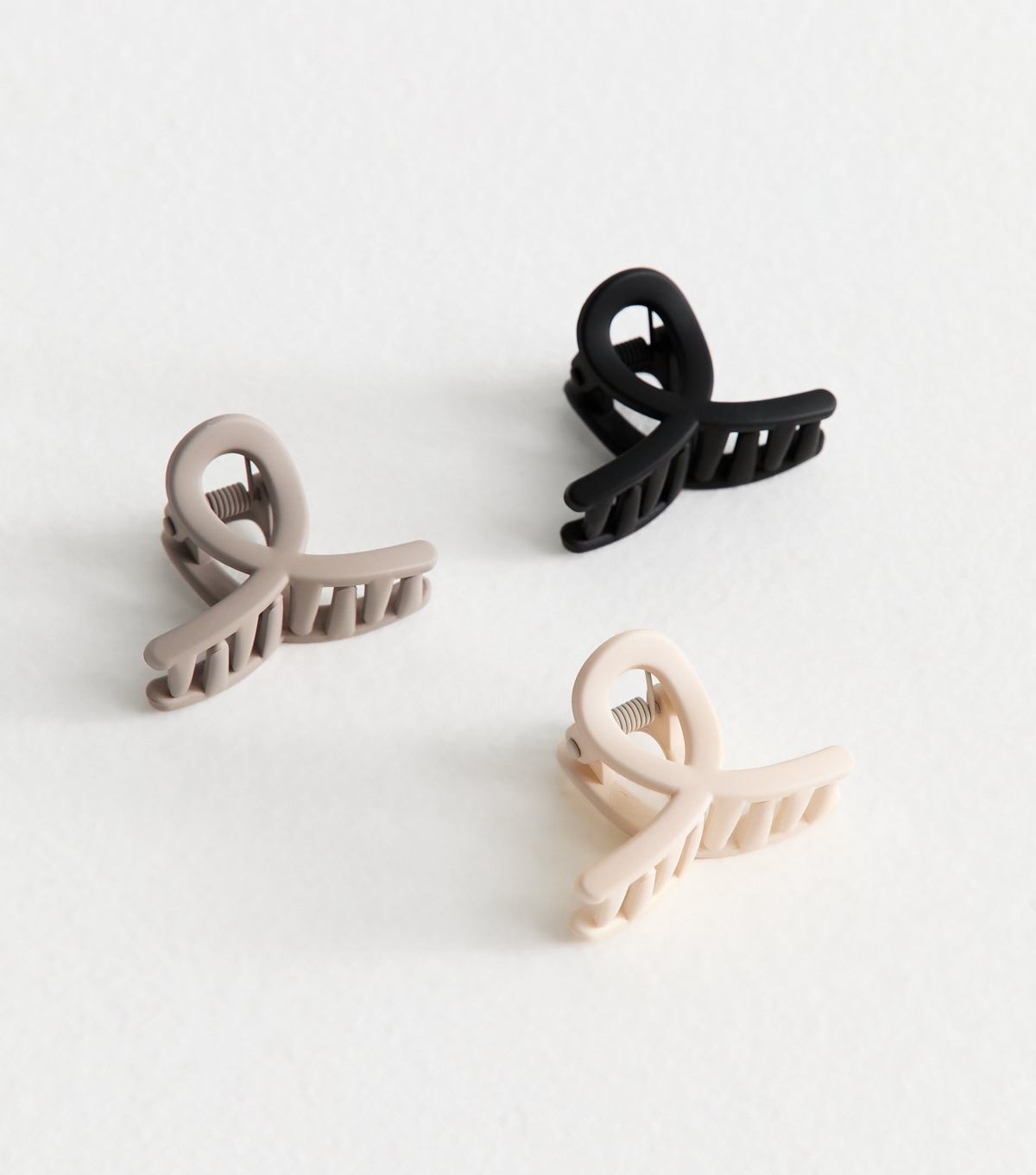 Pack Of 3 Multicoloured Mini Claw Clips New Look