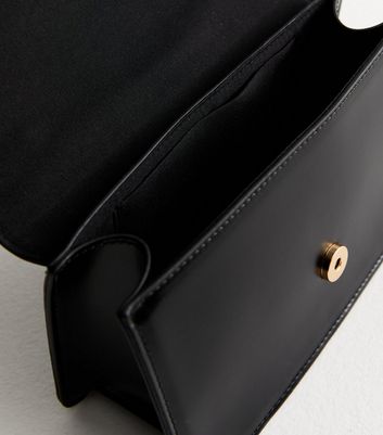 Black Faux Leather Crossbody Bag | New Look