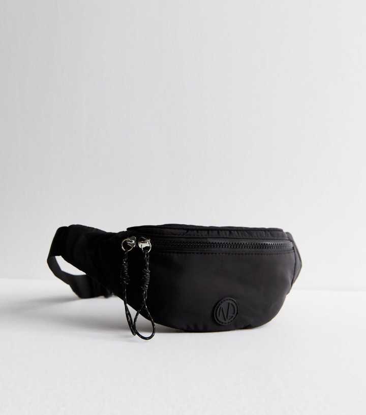 Black Nylon Belt Bag