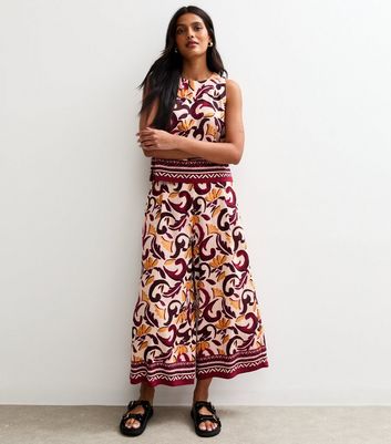 関送込 JCAESAR LEAF-PATTERNED FLORAL BLOOM CULOTTES 3.jpg