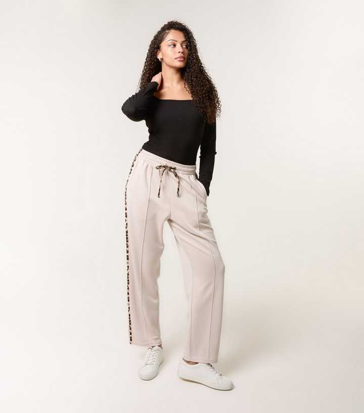Blue Vanilla Stone Leopard Print Joggers