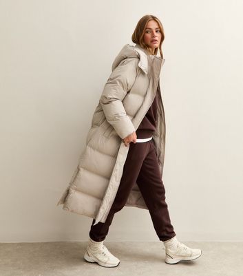 Mink Longline Padded Puffer Coat