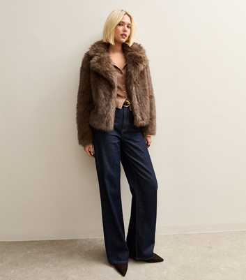 Brown Faux Fur Coat