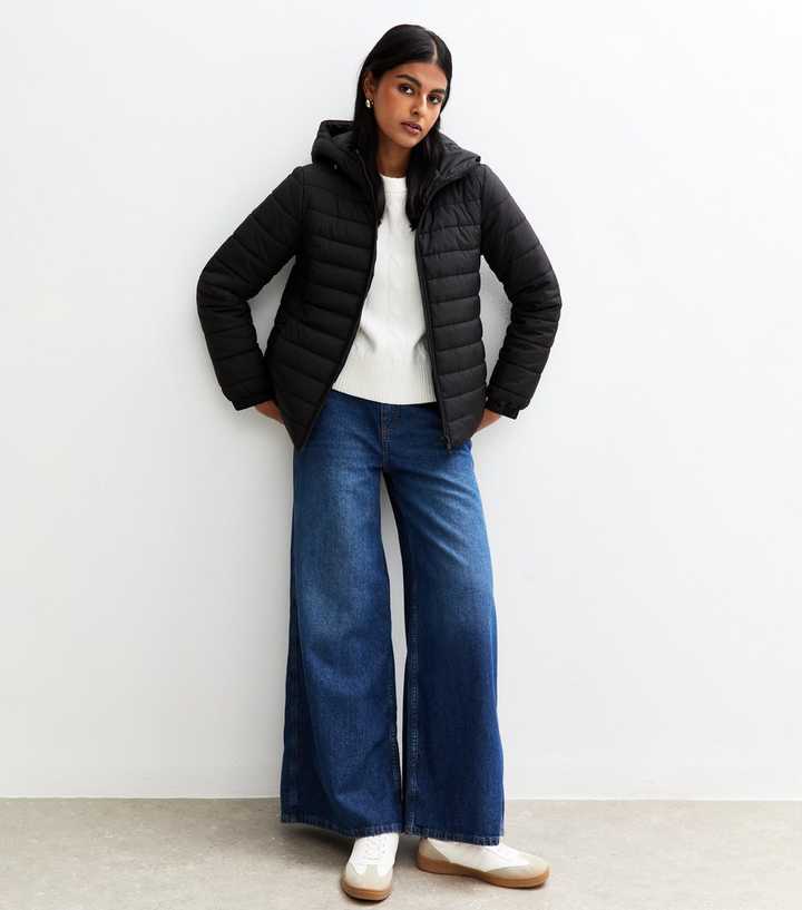 Black Lightweight Puffer Jacket