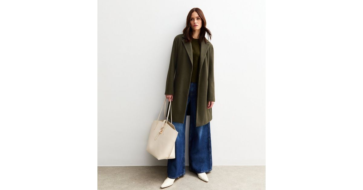 2040189 Khaki Patterned Coat main image 1