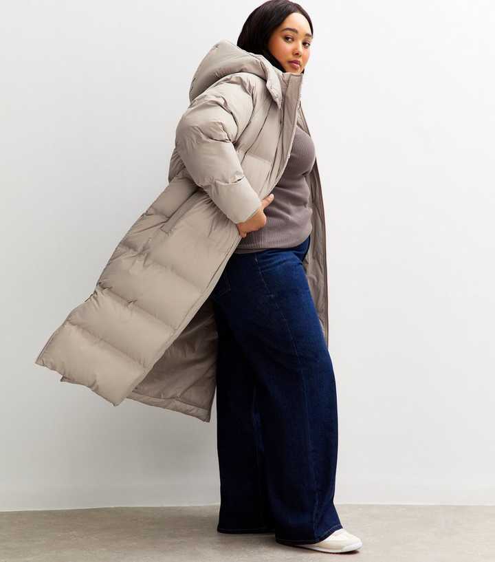 Curves Mink Hooded Longline Puffer Jacket