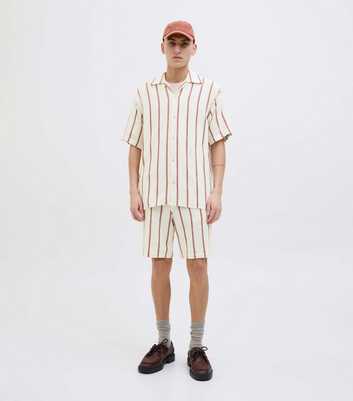Jack & Jones Brown Striped Shirt