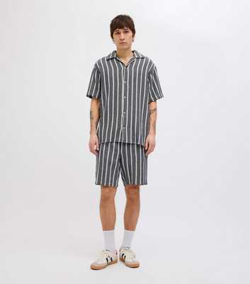 Jack & Jones Navy Striped Shirt