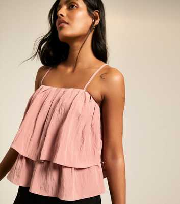 Pink Tiered Cami Top