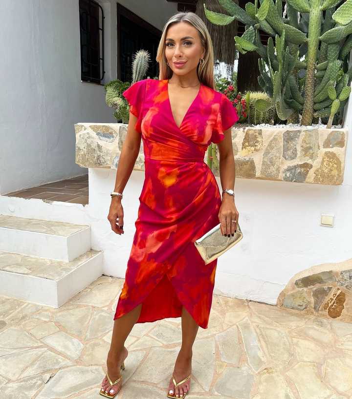strapless open back dress Jaeger Women's Midi Wrap Dress NWT | UK10
