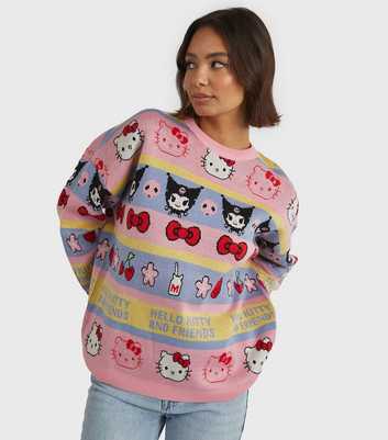 Skinnydip Multicoloured Hello Kitty Striped Knit Jumper