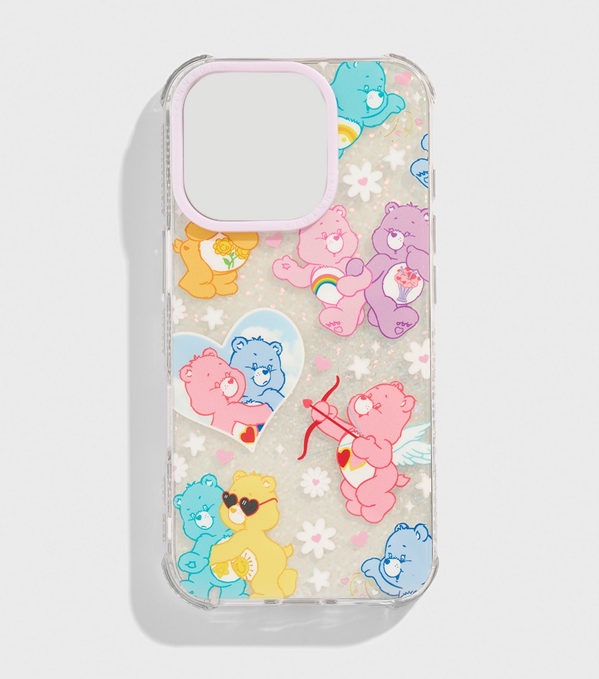 Multicolour Care Bears Glitter iPhone Case Skinnydip New Look